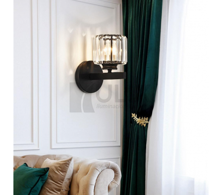 APLIQUE 1L E27 NG TULIPA CILINDRO DE CAIRELES 6363-B