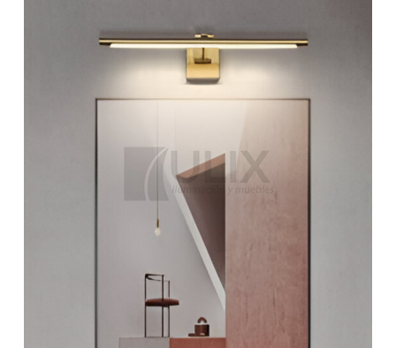 APLIQUE CUADRO DORADO 16W CUADRADO L/CAL