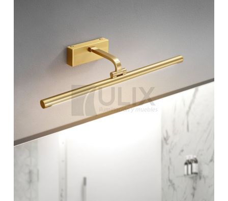 APLIQUE DE CUADROS DORADO 18W