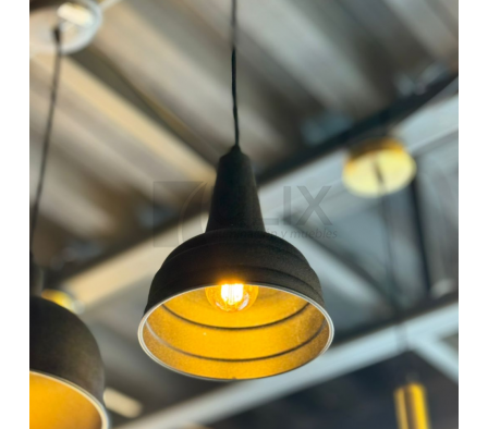 COLGANTE METAL FS-004 NEGRO CAMPANITA 20A*16D GALL