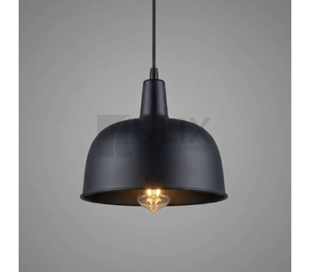 COLGANTE 1 LUZ 20CM NEGRO 