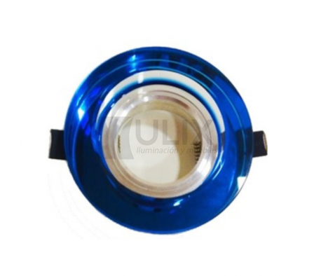 SBT14 SPOT DE CRISTAL REDONDO AZUL OFERTA