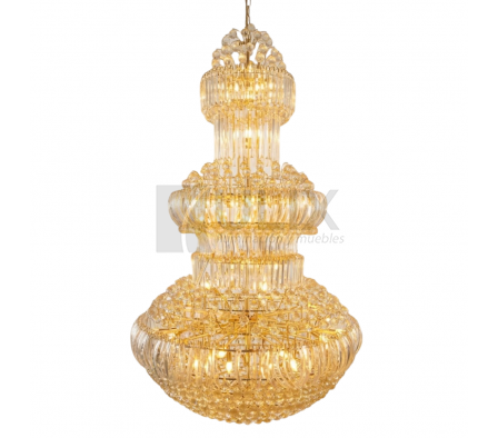 99082-1200X2000 COLGANTE CRISTAL DOBLE ALTURA
