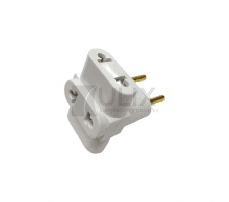 FICHA TRIPLE 10A CON GRIS SIMPLE