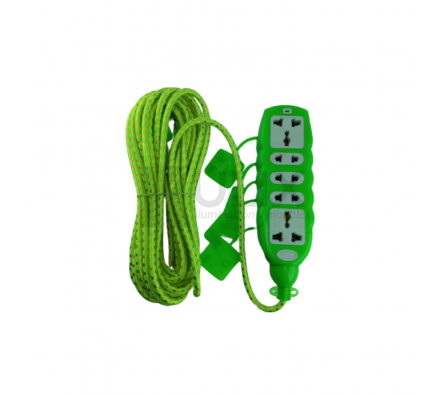 CABLE PROLONG 5 TOMA C/SEGURO 7MTRS