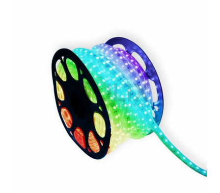 MANGUERA 220V 5050 10MM RGB LED X METRO