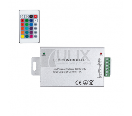CONTROLADOR RGB GRIS BK 12V A 24V OFERTA