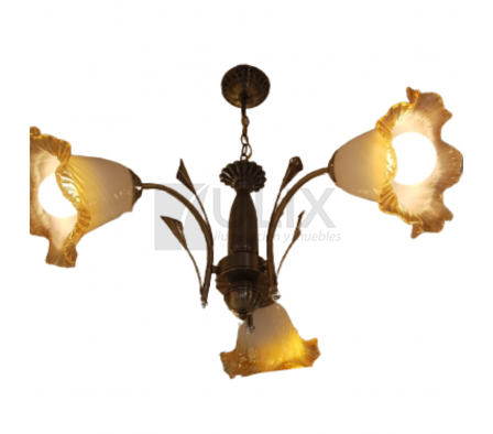COLGANTE 3 LUCES C/TUL 83382