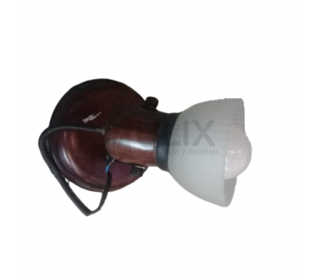 80-1 APLIQUE MADERA DE 1LUZ