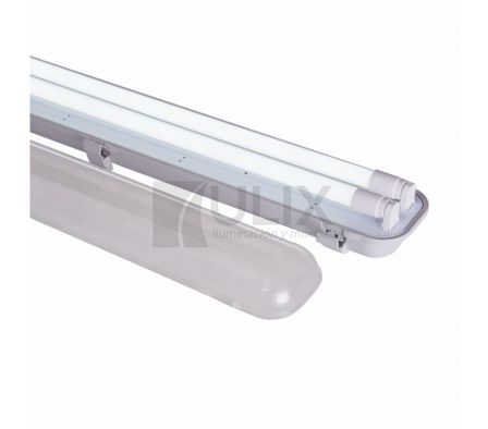 TUBO LED DOBLE 36W + SOPORTE 1,2M