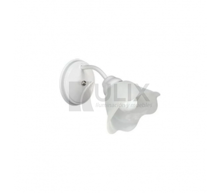 APLIQUE 1L E27 TULIPA FLOR BLANCO 0716