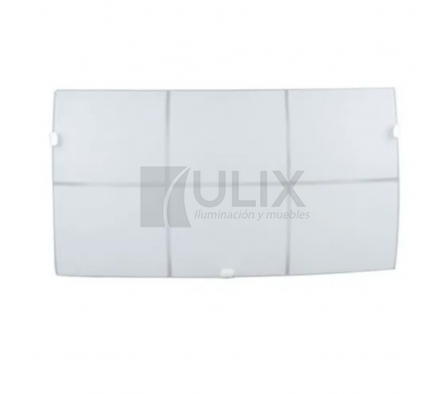 APLIQUE 1L E27 TORINO RECTANGULAR ACUADROS 2932 FERRO