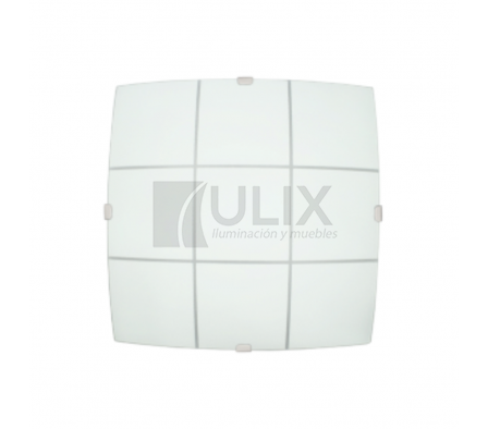 APLIQUE 2L CUAD 25X25 TORINO ACUADROS 3045 FERRO