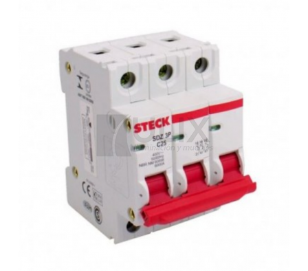 DISYUNTOR DIN 3X25A 6KA CURCA C STECK