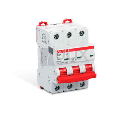 DISYUNTOR DIN 3X10A 6KA CURVA C - STECK