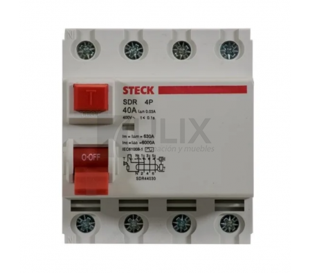INTERRUPTOR DIFERENCIAL 4X40A 30MA STECK