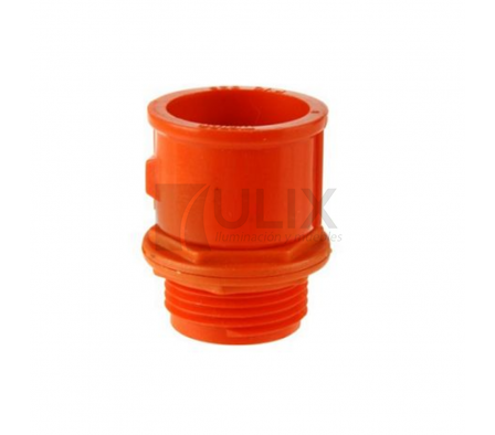 TERMINAL CONDUIT 20MM TIGRE NARANJA C/ ROSCA