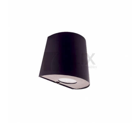 APLIQUE DE P.V 1 LUZ GU10 BK SAPITO GL