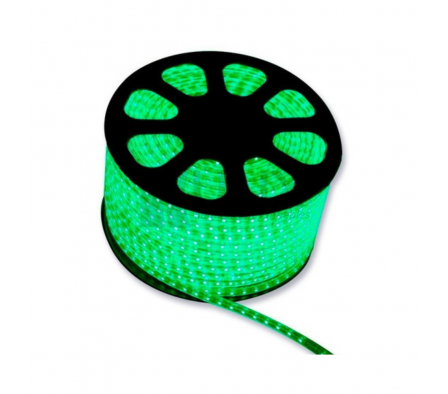 MANGUERA LED 220V 8MM VERDE X METRO