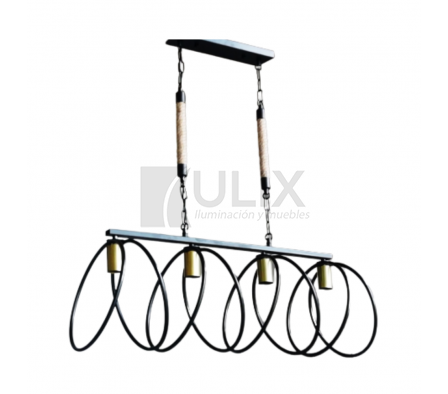 COLGANTE 4L C/ ARGOLLAS NG LP-2138-4BK