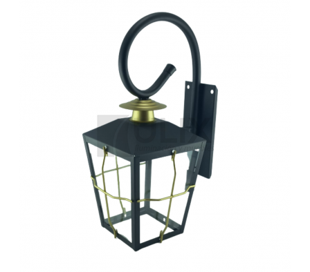 FAROL P.V 4 CARAS NEGRO C/ REJI BRONCE CHICO