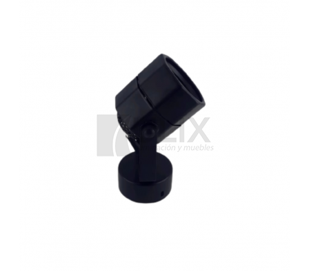 SPOT 1L NEGRO MR16 ADOS DIRECC RANURADO