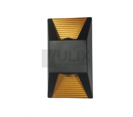 APLIQUE 10W 3000K NG C/ DORADO BIDIR. 21869