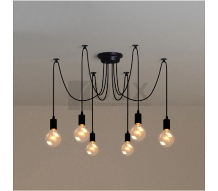 COLGANTE C/ PORT. 6L E27 A2817-6