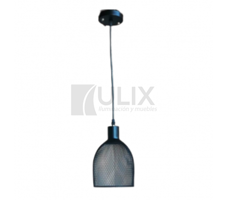 COLGANTE 1L NG P/E27 TIPO CAMPANA DE MALLA METALIICA BN2883