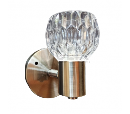 APLIQUE P/ PARED CRISTAL 1L 2215-1G9