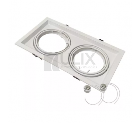 SPOT DE EMBUTIR AR111 P/2 BLANCO