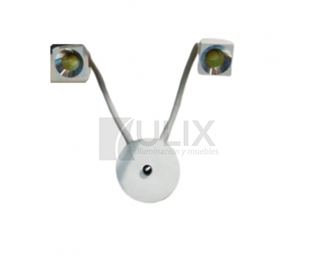 APLIQUE PARED LED 2L FRIAS 3W BRAZO CURVO JY-121-2X3W