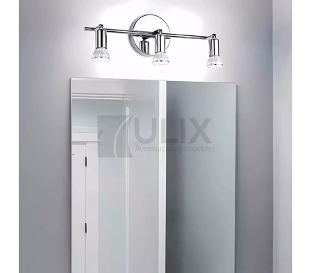 APLIQUE C/ BARRAL 3L GU10 BASE RED. CROMADO BN5383