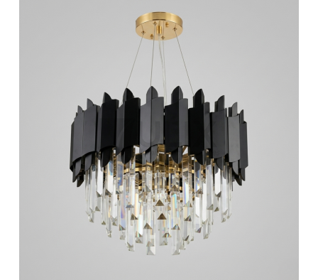 COLGANTE E14 5L RED. CRISTAL C/ CAIRELES D8460