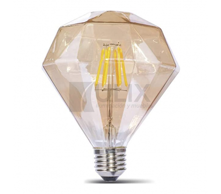 CH LAMPARA E27 4W VINTAGE G125 CARAMEL TIPO DIAMANTE