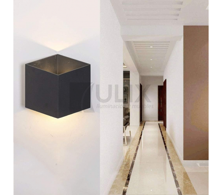 APLIQUE LED 6W CUAD. NG 3000K 18X18X10CM 21535NC