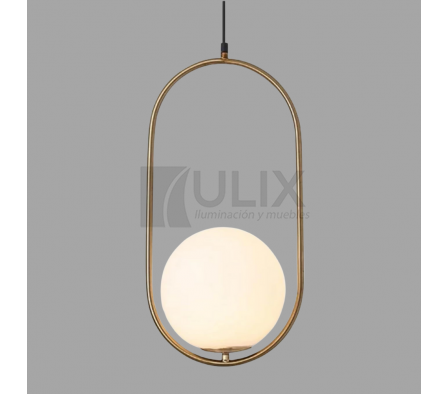 CH COLGANTE GLOBO CIRCULAR DORADO BN-5748