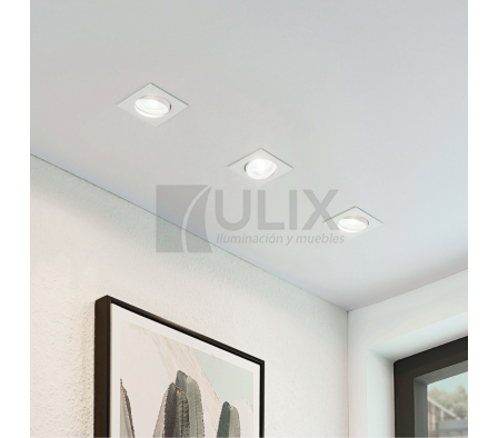 SPOT LED EMB. DIR. CUAD 12W ECOL 6500K