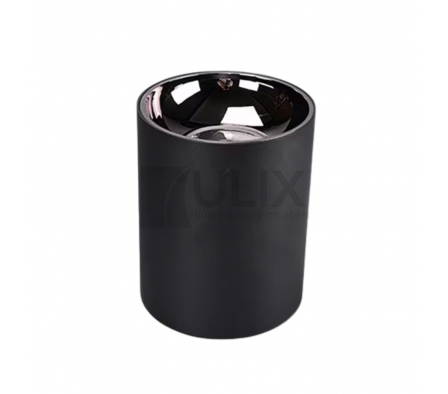 SPOT ADOSAR CILINDRO 1L GU10 NEGRO 6CM X 10CM A650-7750BK