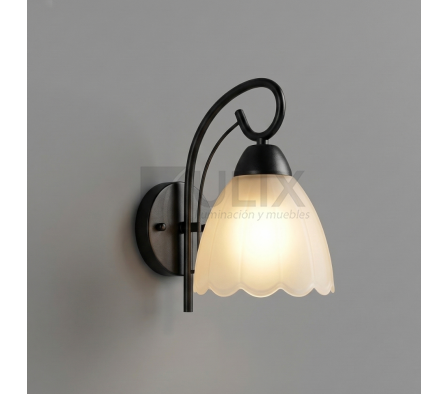 APLIQUE COLONIAL BRAZO CURVO