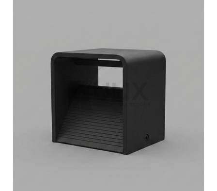 APLIQUE LED INTERNO NEGRO 3W LUZ CALIDA