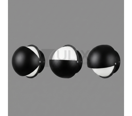 APLIQUE LUNA 12W NEGRO