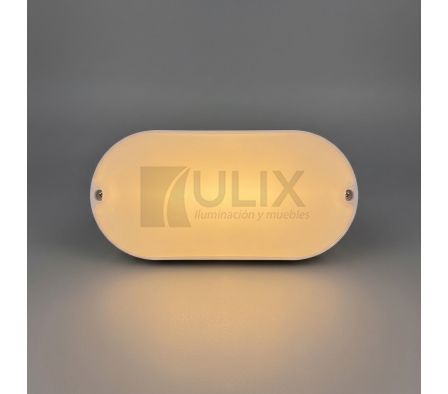 APLIQUE TORTUGA LED 12W BLANCO LUZ CÁLIDA