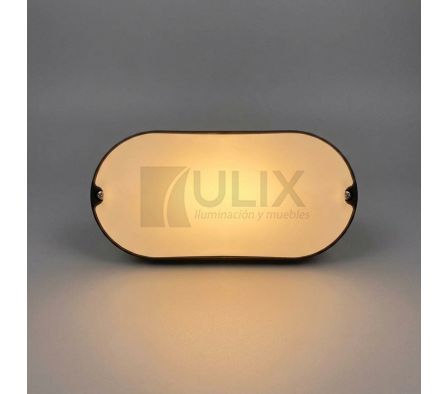 APLIQUE TORTUGA LED 12W NEGRO LUZ CÁLIDA