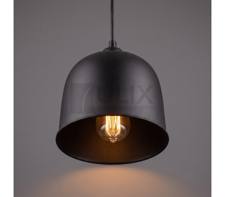 COLGANTE NEGRO TUBULAR 20CM