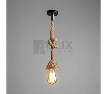 COLGANTE 1 LUZ DE YUTE 