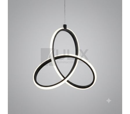 COLGANTE LED NEGRO 17W 3 TONOS
