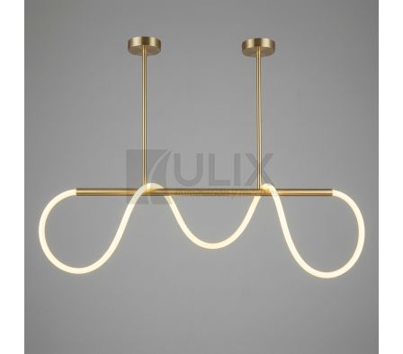COLGANTE LINEAL LED DORADO LUZ CÁLIDA