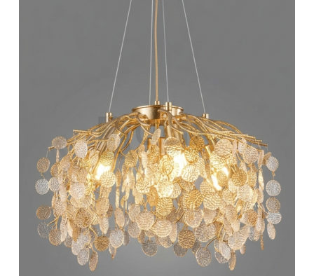 COLGANTE RAMAL DE CRISTAL E14 6 LUCES