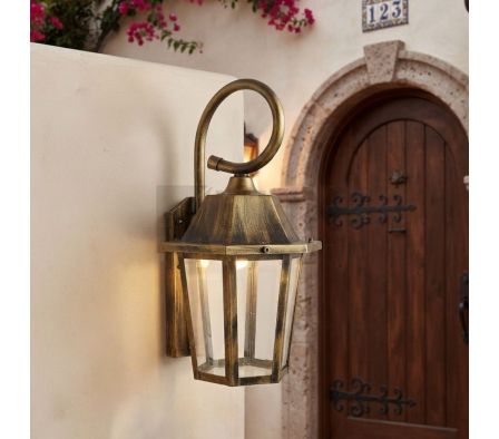 FAROL 6 CARAS BRONCE ABIERTO CHICO
